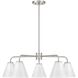 Blair 5 Light 30 inch Satin Nickel Chandelier Ceiling Light